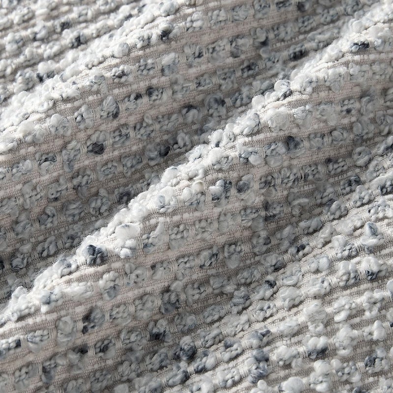 Allorry Decorative Lumbar Pillow Cover 12x20 Blue Striped Soft Wool Lumbar Throw Pillow Neutral Textured Boho Cushion Covers for Modern Farmhouse Sofa Bedroom Living Room Decor SY011-C12 - Image 3