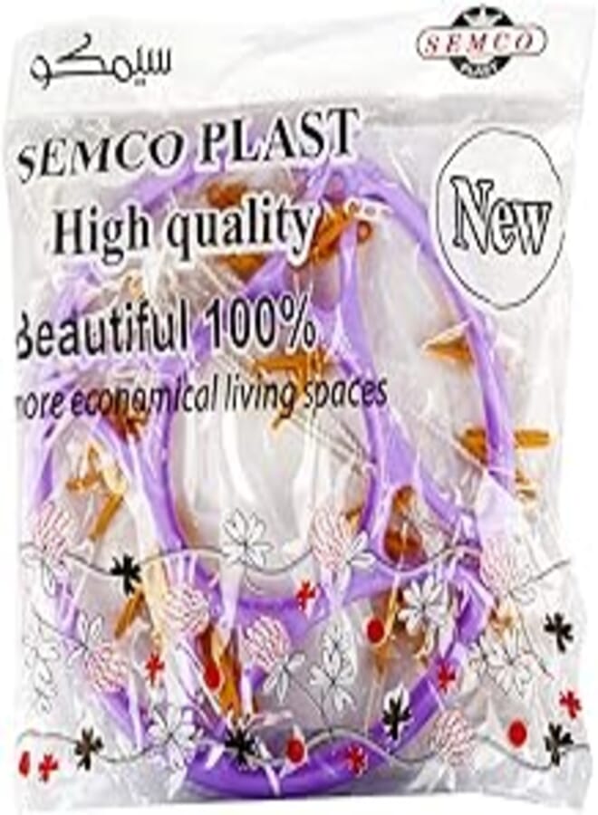 Semco Foldable Drying Rack with 24 Clips for Drying Socks Lingerie Baby Clothes Drying Towels Rotatable Sock Drying Rack - Multicolor