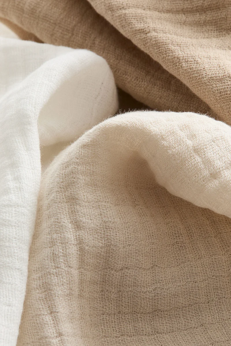 H&M 3-pack muslin comfort blankets
