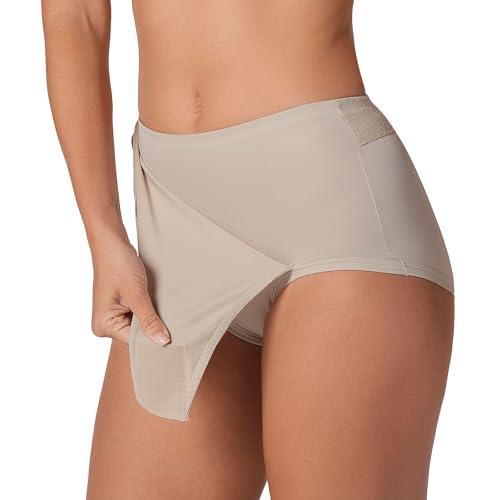Leonisa Postpartum Tummy Control Belly Band Underwear Postpartum Panties Beige - Image 1