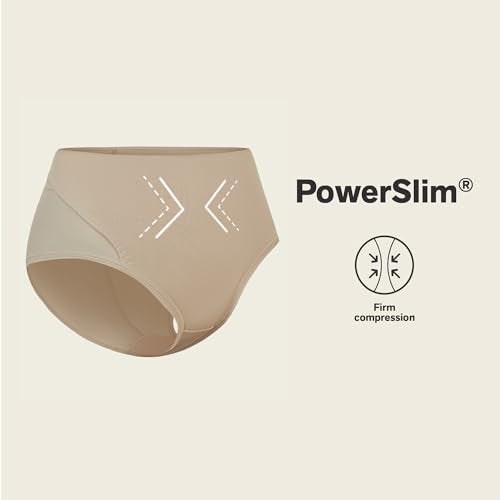 Leonisa Postpartum Tummy Control Belly Band Underwear Postpartum Panties Beige - Image 4