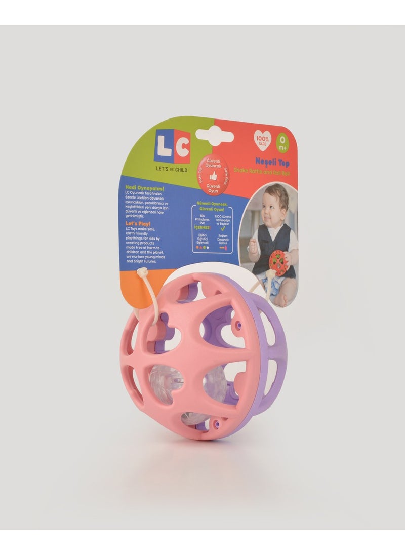 Let's Be Child - Lc Pink Lilac Cheerful Ball Rattle - Image 1