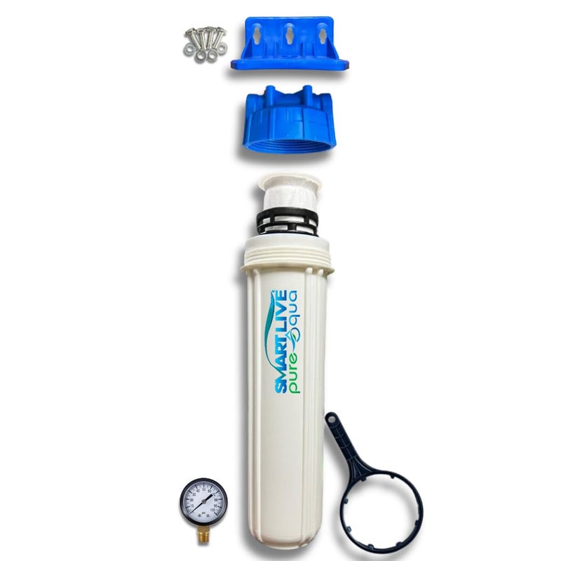 SLPA SMARTLIVE PUREAQUA SMART LIVE PURE AQUA 20 Inch bag filter Assemble set 5 Micron Bag Filter Spanner Clamp Bolts 20 x 45 Dia 1 Inch Inlet Outlet Size Virgin Quality - Image 2
