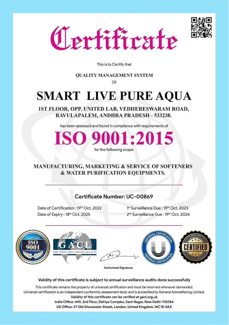 SLPA SMARTLIVE PUREAQUA SMART LIVE PURE AQUA 20 Inch bag filter Assemble set 5 Micron Bag Filter Spanner Clamp Bolts 20 x 45 Dia 1 Inch Inlet Outlet Size Virgin Quality - Image 5