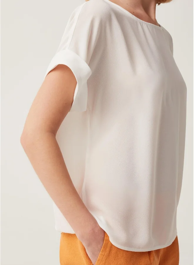 Ovs Satin blouse with kimono sleeves