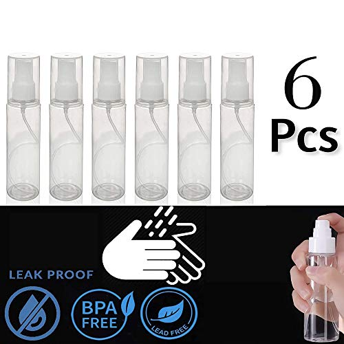 Devinez Multipurpose Empty Transparent PET Bottle with Lotion Pump & Cap, 100 ml - (Pack of 6), for Beauty, Essential Oils, Blends, Skin Care, Travel, Toners, Cleaning, Sanitizers, Cosmetic & DIY - Image 2