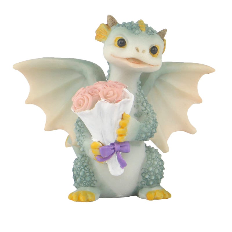 KEEPKAP KEEPKAP Mini Dragon Figurine Resin Home Decor Cute Ornaments Lucky Animal Garden Statue for Micro Landscape 