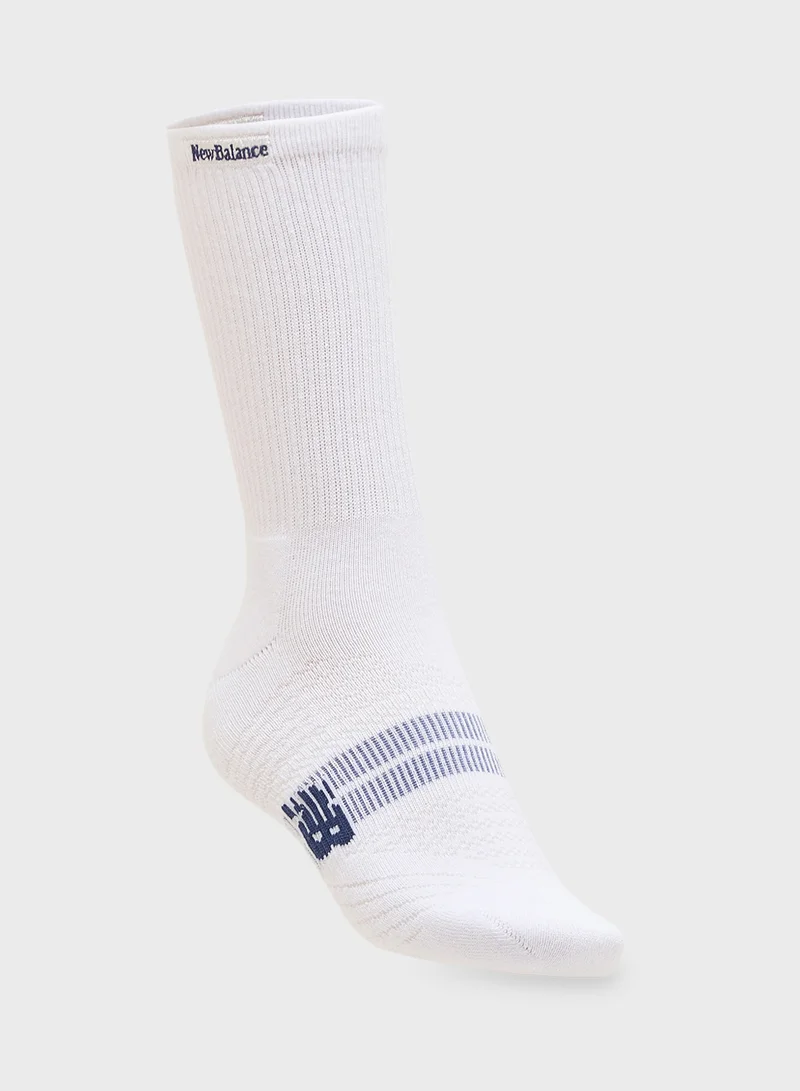 New Balance 3 Pack Embroidery Crew Socks