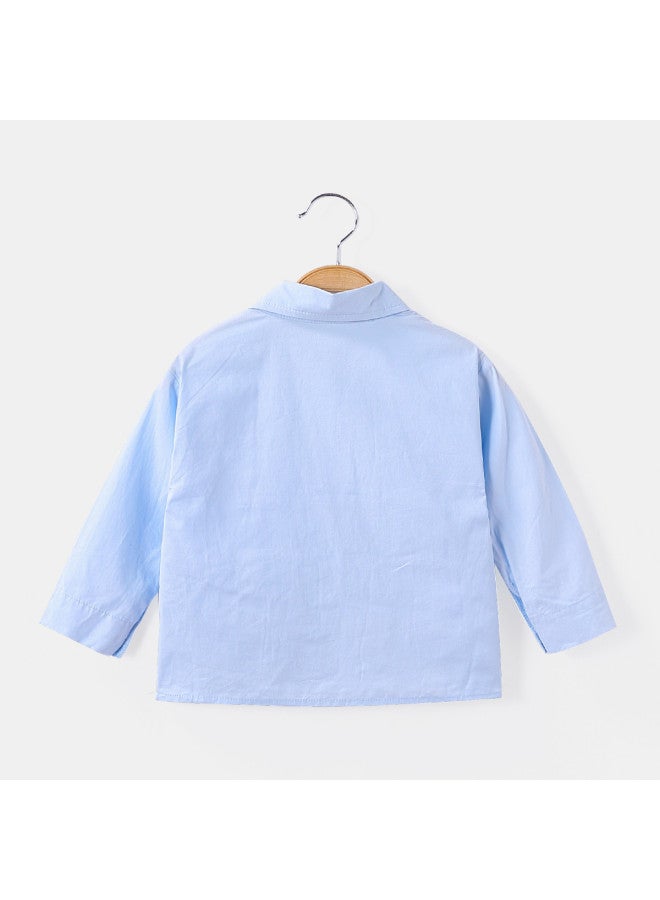 Girls' Autumn Pure Cotton Shirt Children's Versatile Fashionable Trendy Shirt - Image 4