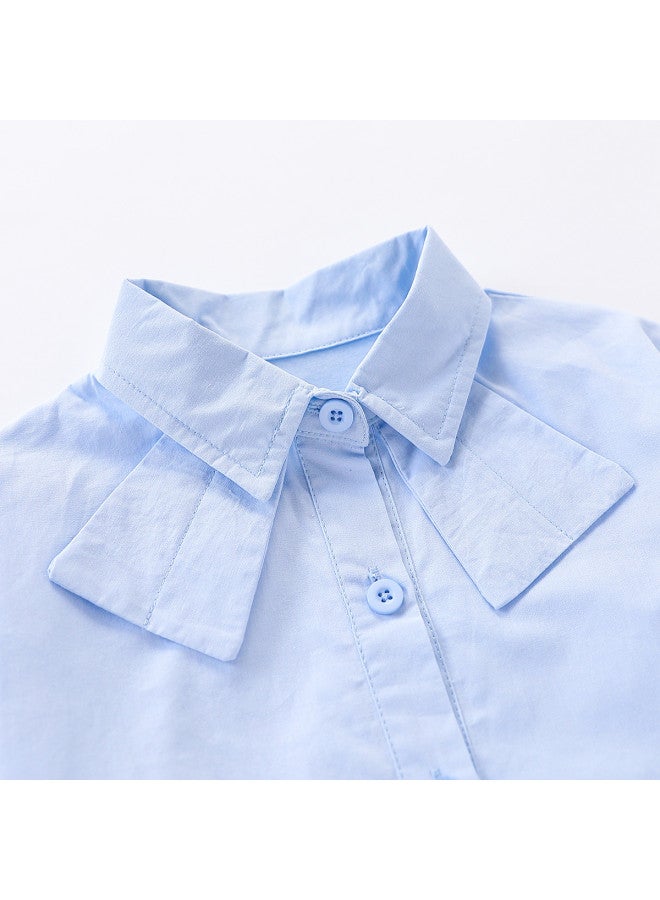 Girls' Autumn Pure Cotton Shirt Children's Versatile Fashionable Trendy Shirt - Image 5