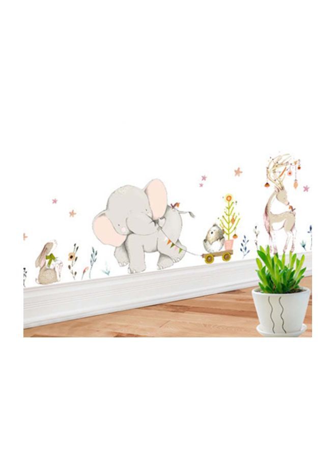 NIBEMINENT Elephant Wall Sticker Multicolour 30x6x6centimeter - Image 1