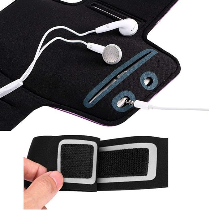 Aeoss Waterproof Running Armband for Phone with Case Compatible with iPhone 13 Mini (Small - 5.5") - Image 4