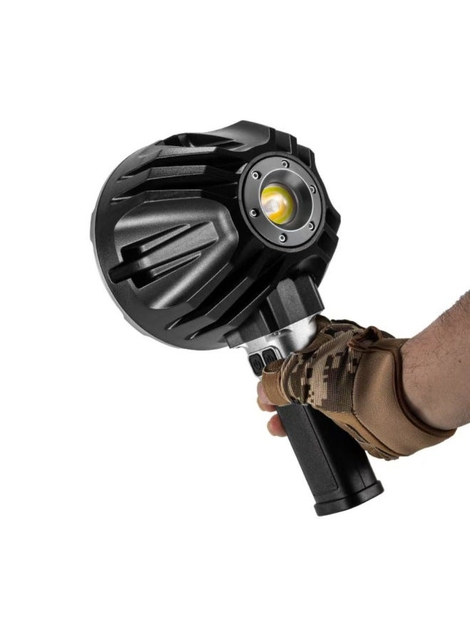 Front And Rear Double Lights Highlight Indoor And Outdoor Work Lights High Power Long Endurance Maintenance Handheld Searchlight-Color:W5218a (small Size + External Model) + 5 Batteries - Image 4