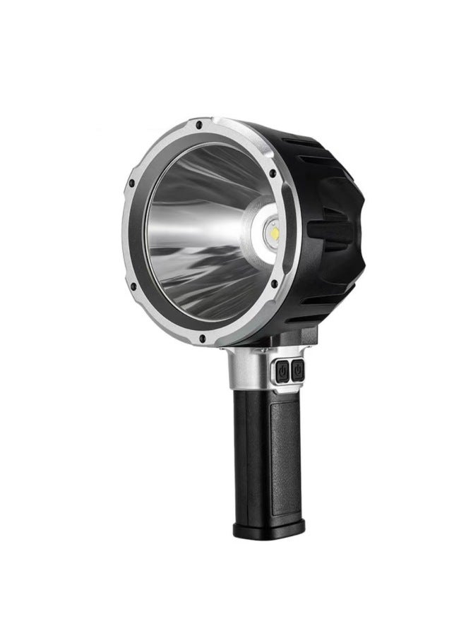 Front And Rear Double Lights Highlight Indoor And Outdoor Work Lights High Power Long Endurance Maintenance Handheld Searchlight-Color:W5218a (small Size + External Model) + 5 Batteries - Image 2