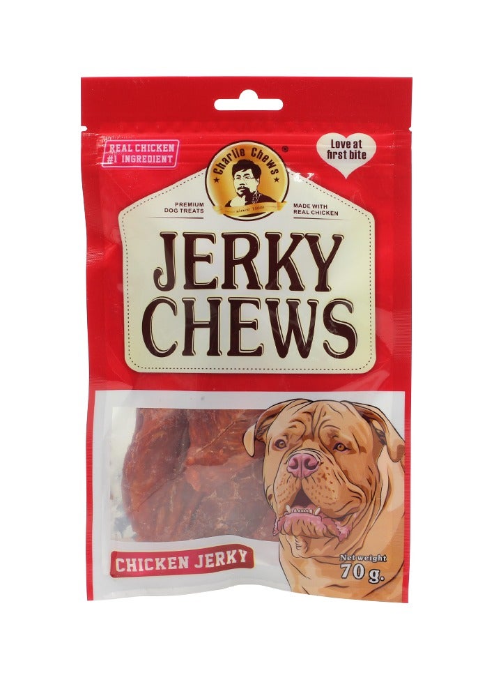 Generic Charlie Jerky Chews Chicken Jerky Dog Treats for all sized Dogs ( 2 x 70grams )  - Image 2