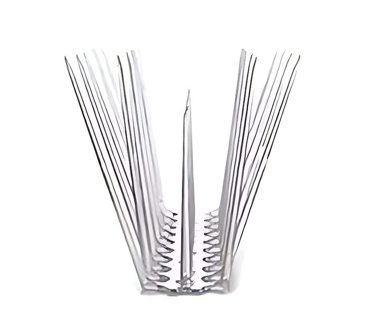 Evafly Balcony Spike for Birds|Pack of 7 Strong Polycarbonate Uv Treated Unbreakable Spikes| Uses at AC Cabinate Windows Railing- White (12x8 inch) - Image 1