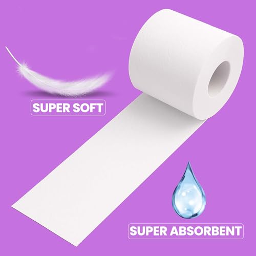 DAFFODIL 2 ply Toilet Tissue paper-10 rolls/packs (240 pulls per roll, 2400 pulls, 4800 sheets) UltraSoft Toilet Paper Roll, Strong and Long Lasting for Home or Office Use. - Image 5