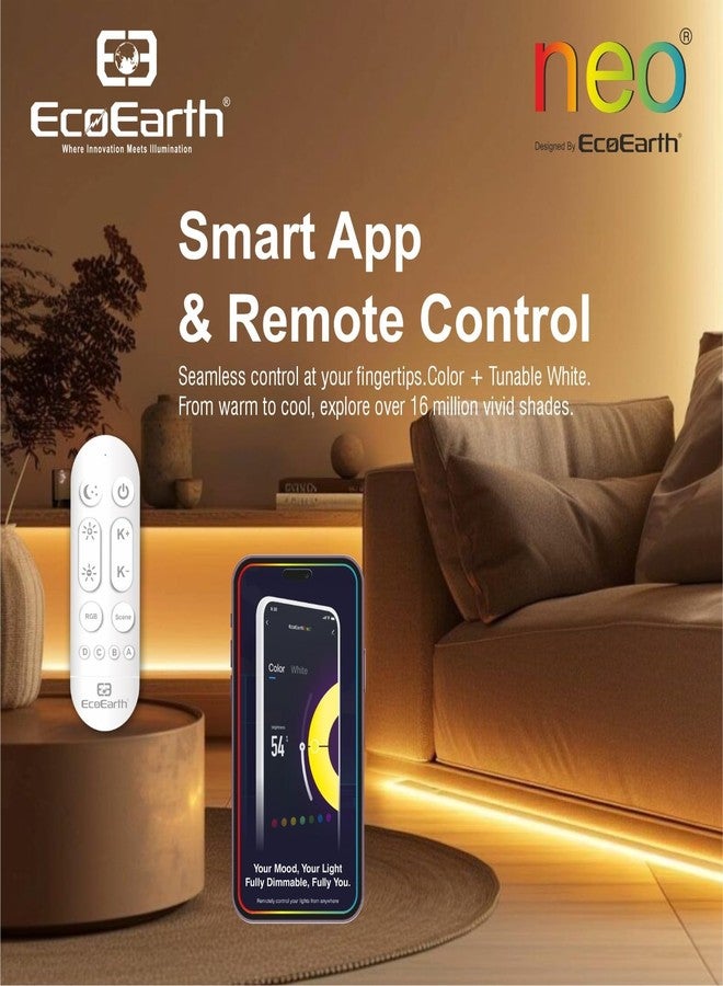 إيكو إيرث طقم إضاءة شريط LED الذكي EcoEarth NEO (طقم RGB+CCT) - Image 4