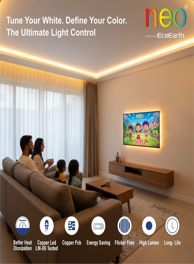 إيكو إيرث طقم إضاءة شريط LED الذكي EcoEarth NEO (طقم RGB+CCT) - Image 5