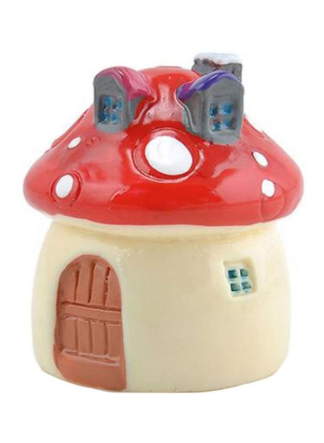 نيبمينينت بيت دمى بتصميم فطر عيش الغراب للحديقة الخيالية الصغيرة بيج/أحمر/أبيض M - Image 1