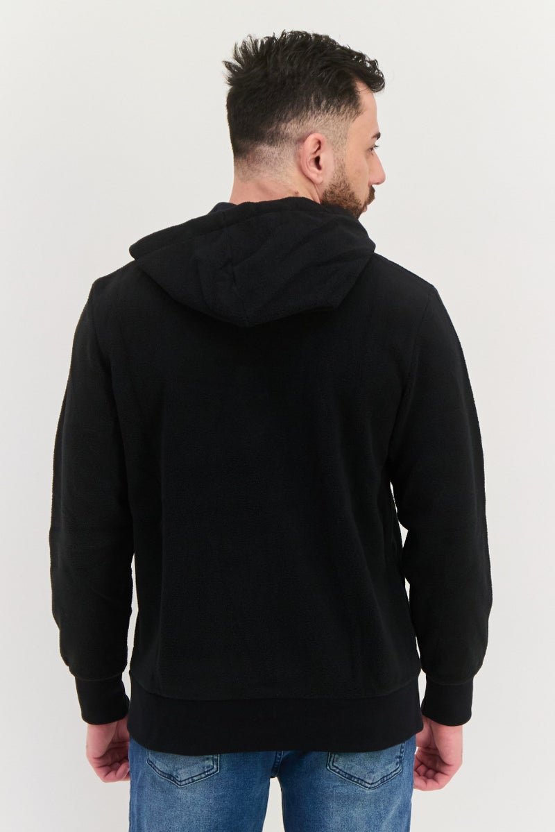 Bench Men Sportswear Fit Hooded Outdoors Sweatshirt, Black - Image 3