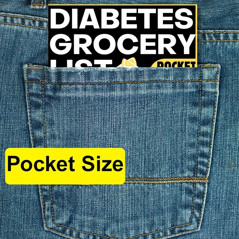 FODLIST Diabetic Cheat Sheet Laminated a Printable Type 2 Diabetes Food List Chart for Diabetic Meal Planning and grocery shopping Lists Low Glycemic Index Foods Pocket Size Brochure - Image 5