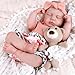 Aori Reborn Baby Dolls Clothes 20 inch Outfit Shirt and Floral Pants Set for 1720 Inch Lifelike Reborn Girl Doll - Image 4