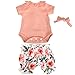 Aori Reborn Baby Dolls Clothes 20 inch Outfit Shirt and Floral Pants Set for 1720 Inch Lifelike Reborn Girl Doll - Image 2