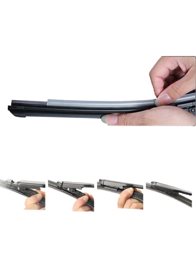 YITU Ford Kuga Dedicated Frameless Wiper Blades, For Kuga [2013 Model-Present], Windshield Wipers, Original Size Car Wiper Blades (1 Pair), Rubber Strips - Image 3