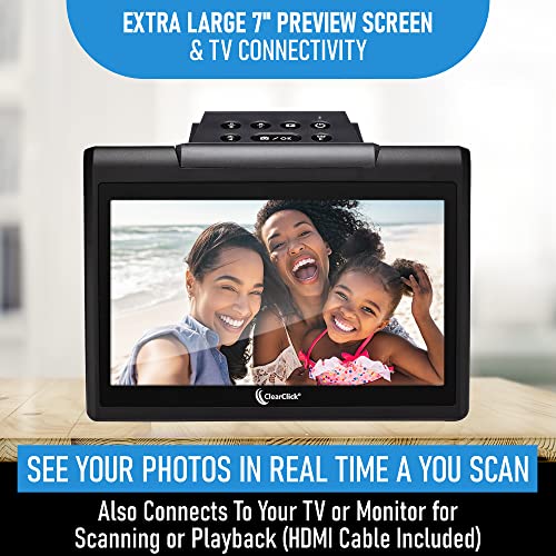 ClearClick Virtuoso 3.0 (Third Generation) 22MP Film & Slide Scanner (35mm, 110, 126) with Large 7" LCD Screen - Convert Slides and Negatives to Digital Photos - Image 3