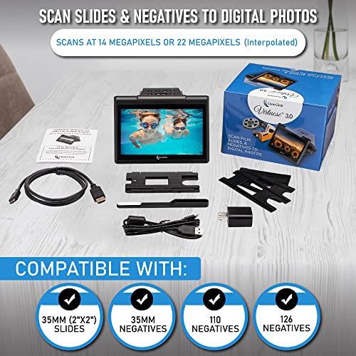ClearClick Virtuoso 3.0 (Third Generation) 22MP Film & Slide Scanner (35mm, 110, 126) with Large 7" LCD Screen - Convert Slides and Negatives to Digital Photos - Image 2