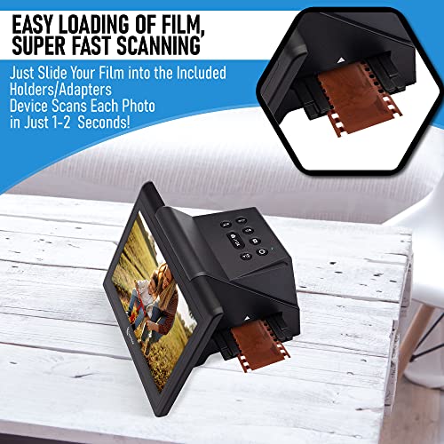 ClearClick Virtuoso 3.0 (Third Generation) 22MP Film & Slide Scanner (35mm, 110, 126) with Large 7" LCD Screen - Convert Slides and Negatives to Digital Photos - Image 5