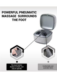 Nourest 3-in-1 Comfort F1 Foot Massager + Ottoman-Light Grey  - Image 3