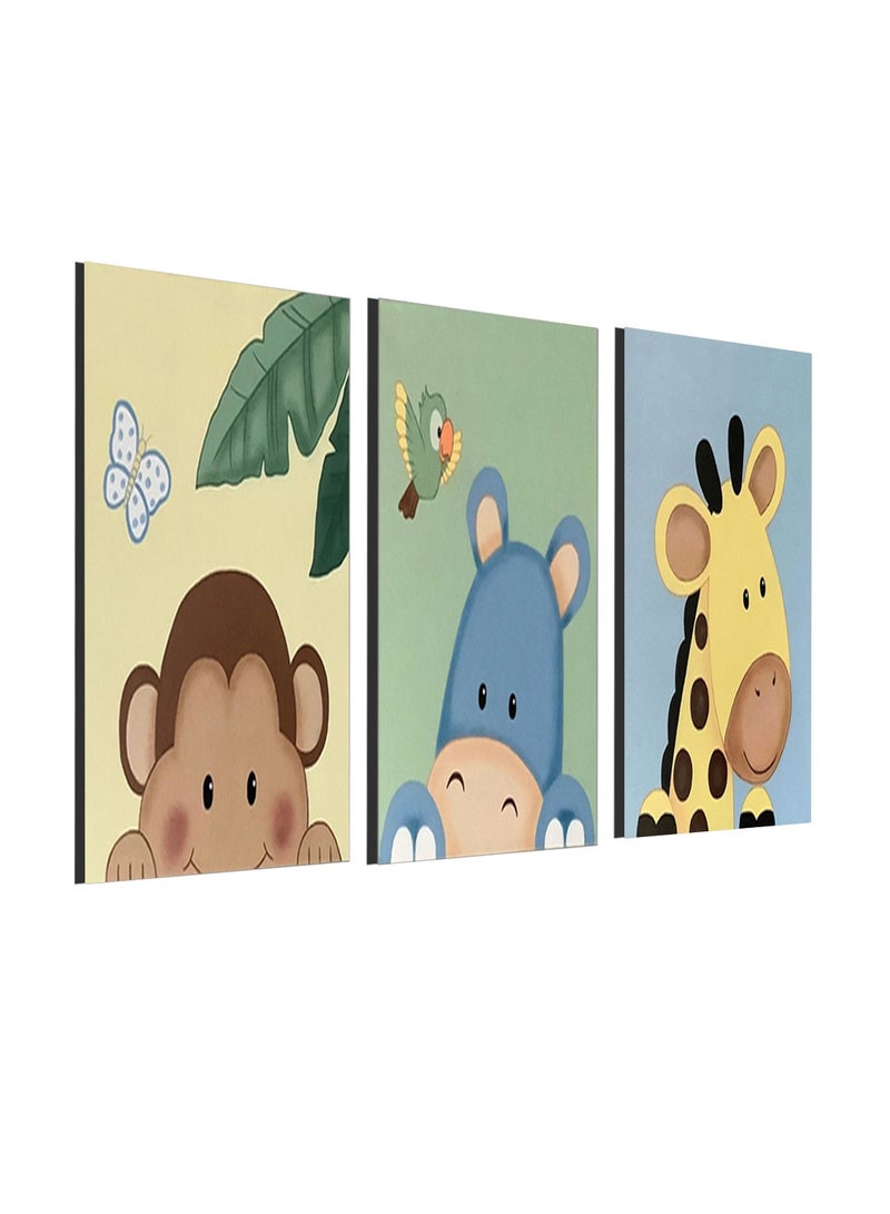 Decorior Billboard, 3 pieces, 90 cm x 42.5 cm, 30 mm thick, with high-quality digital printing - UV layer to protect against scratches and color protection  - Image 1