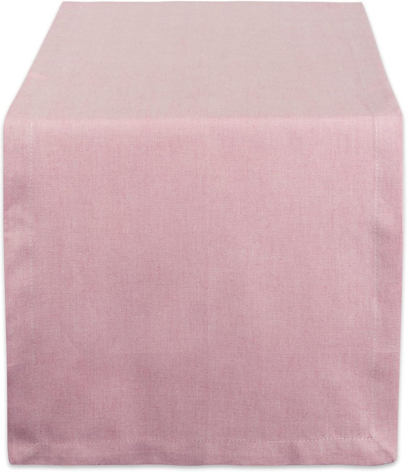 DII CAMZ38728 Solid Chambray, Table Runner 14x108, Chambray Rose - Image 1