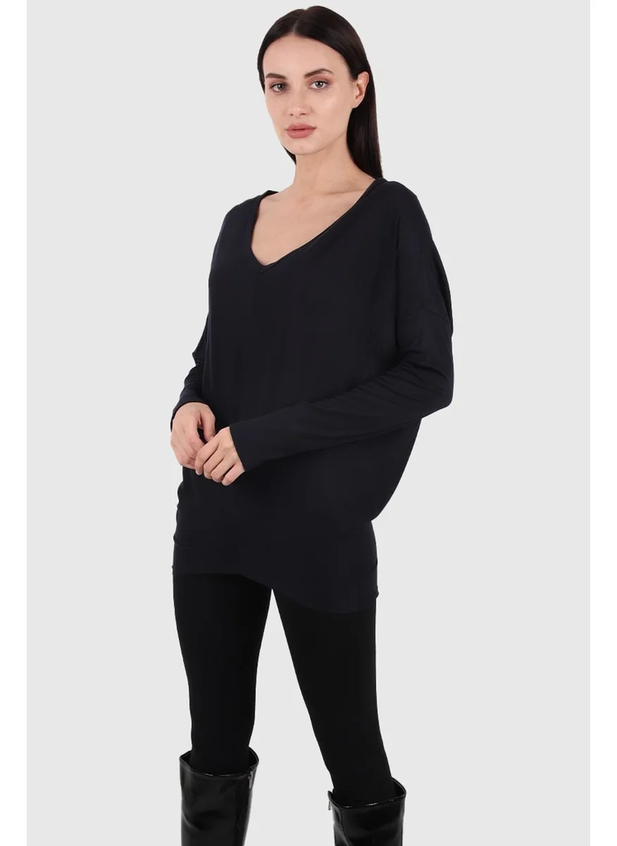 Alexander Gardi Bat Sleeve Long T-Shirt Black (B19-153105)