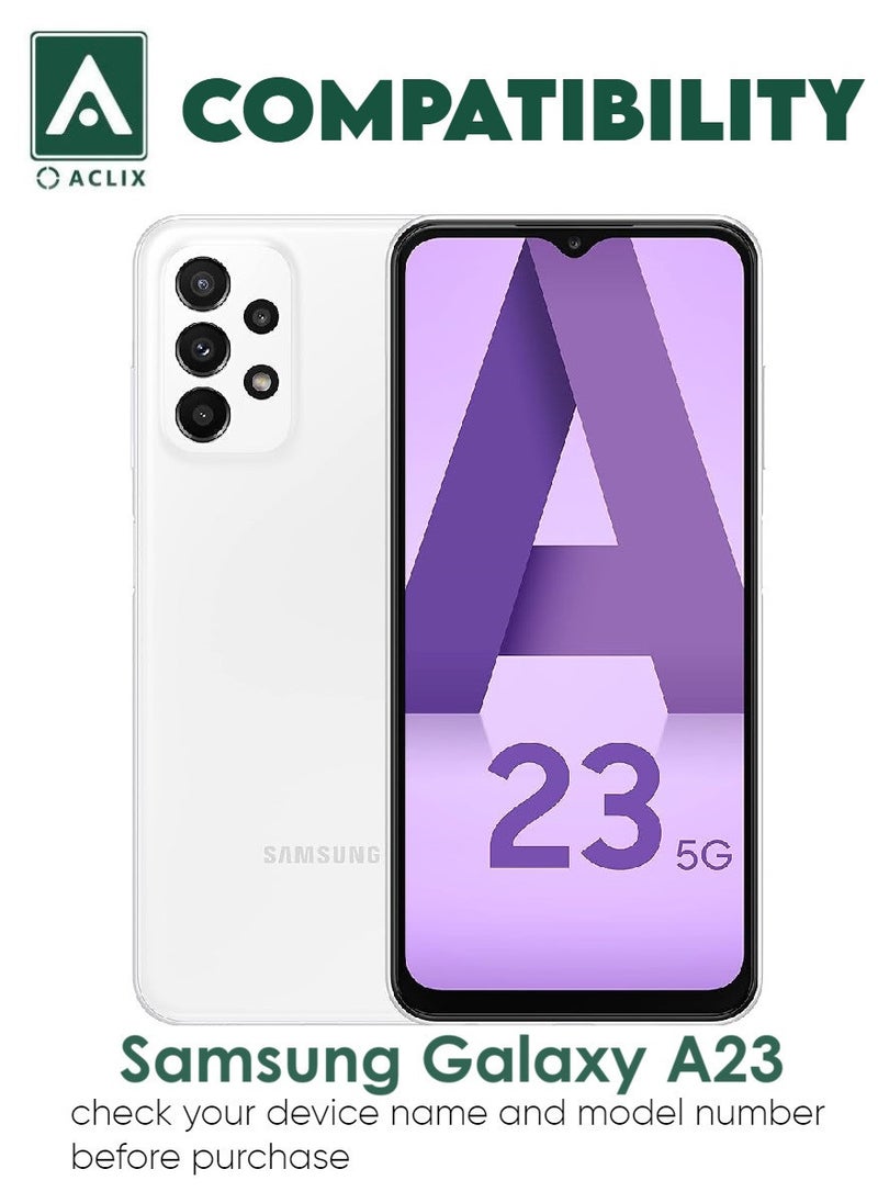 ACLIX 2 Pieces Antistatic ESD Dustproof Premium Quality High Definition Tempered Glass Screen Protector Designed For Samsung Galaxy A23 - Image 3