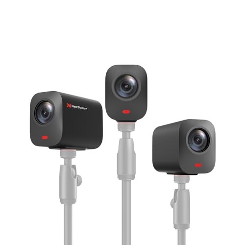 NearStream 3-Pack Live Streaming Camera 2K, Streaming Webcam with 40X Hybrid Zoom, 8-MEMS Mic with Noise Canceling, 6H Battery, Camera for Streaming on YouTube/Twitch/Facebook/Rtmp, App Control - Image 1