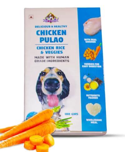 Nootie Freshly Wholesome Meal All Natural Wet Dog Food | Gluten Free I Non Vegetarian | Human Grade Ingredients, Made with Real Chicken-300g (Chicken Pulao) - Image 1
