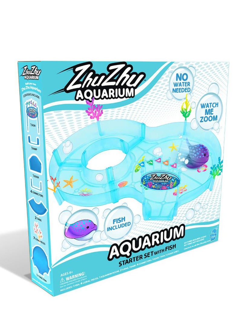 Zhuzhu Aquarium Zhuzhu Aquarium Starter Set with Fish | ZhuZhu Pets | Aquarium Pet | Fish Pet | Gift for Kids and Adults - Image 1