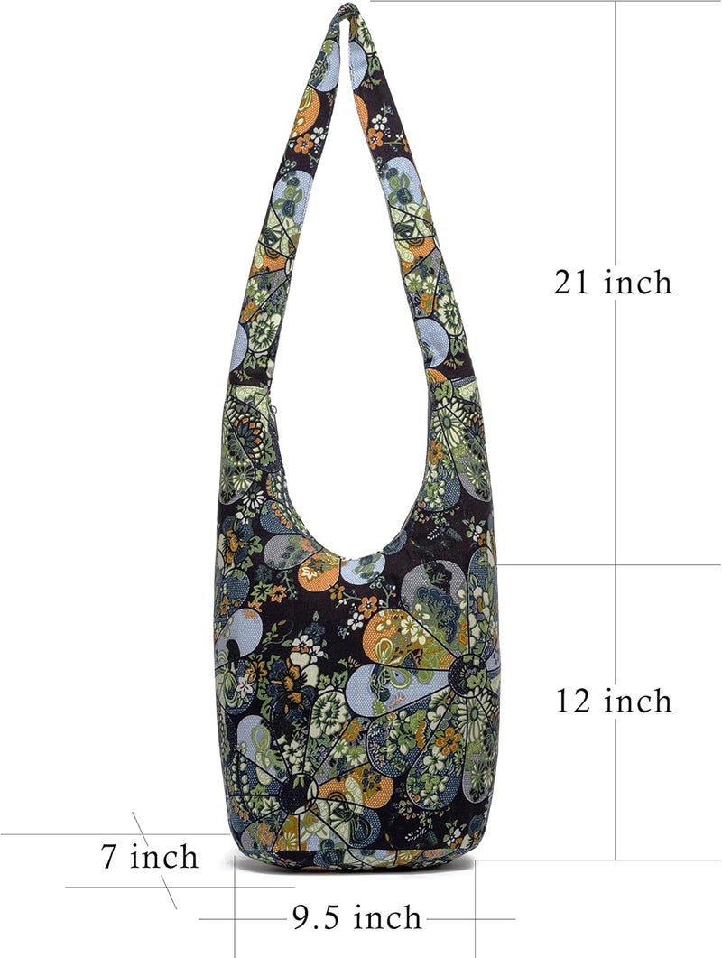 Coton Pose Women Shoulder Handbags Fashion canvas Hippie Crossbody Bags Bohemian Animal Prints Hobo Bags - Image 2