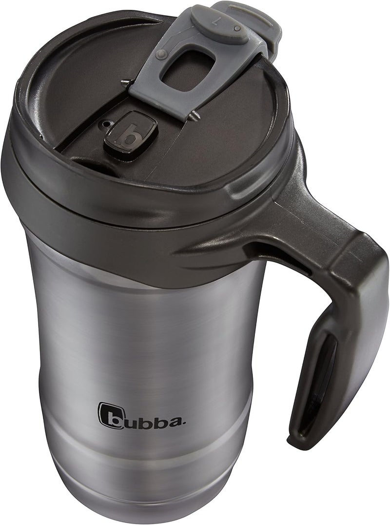 Bubba HERO Vacuum-Insulated Stainless Steel Travel Mug with Handle, 18 oz, Gunmetal - Image 4