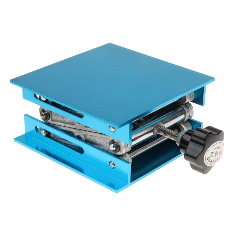 GLAB Laboratory Stand Table Scissor Lift Laboratory Alumina Lab Jack 100x100mm Experiment Tool - Image 4