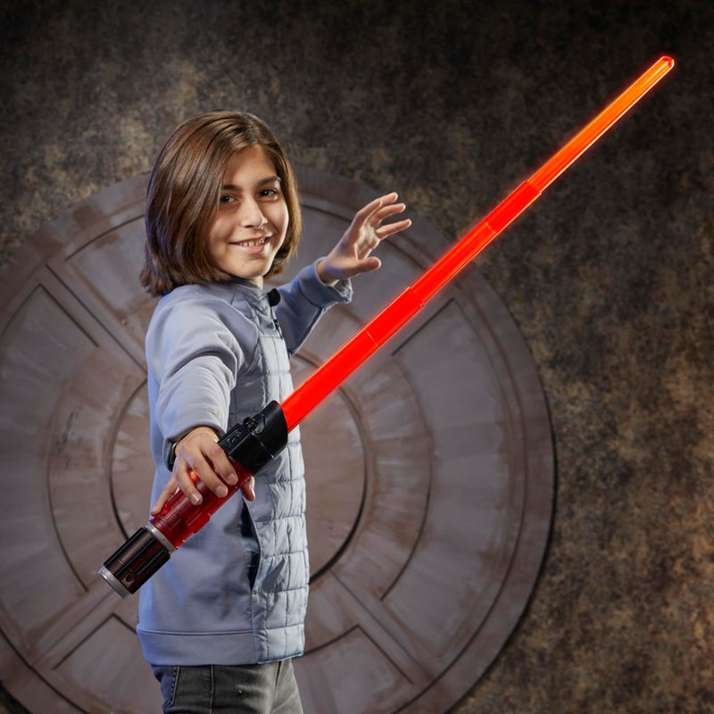 STAR WARS Lightsaber Forge Kyber Core Darth Vader, Officially Licensed Red Customizable Electronic Lightsaber, Toys for 4 Year Old Boys and Girls - Image 3