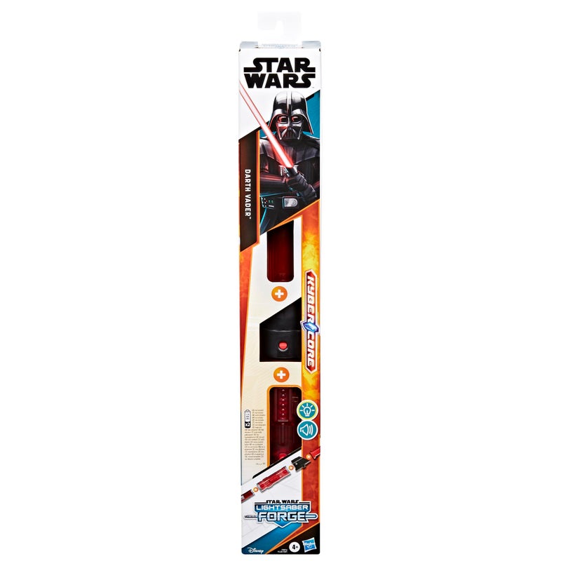 STAR WARS Lightsaber Forge Kyber Core Darth Vader, Officially Licensed Red Customizable Electronic Lightsaber, Toys for 4 Year Old Boys and Girls - Image 2
