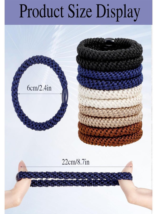 Buildcon 10 PCS Hair Band for Men, Men's Hair Bands with High Elasticity, Hair Ties for Men with Strong Hold, Durable Elastic Hair Bands for Various Hairstyles and Activities - Image 2