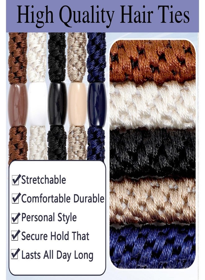 Buildcon 10 PCS Hair Band for Men, Men's Hair Bands with High Elasticity, Hair Ties for Men with Strong Hold, Durable Elastic Hair Bands for Various Hairstyles and Activities - Image 4