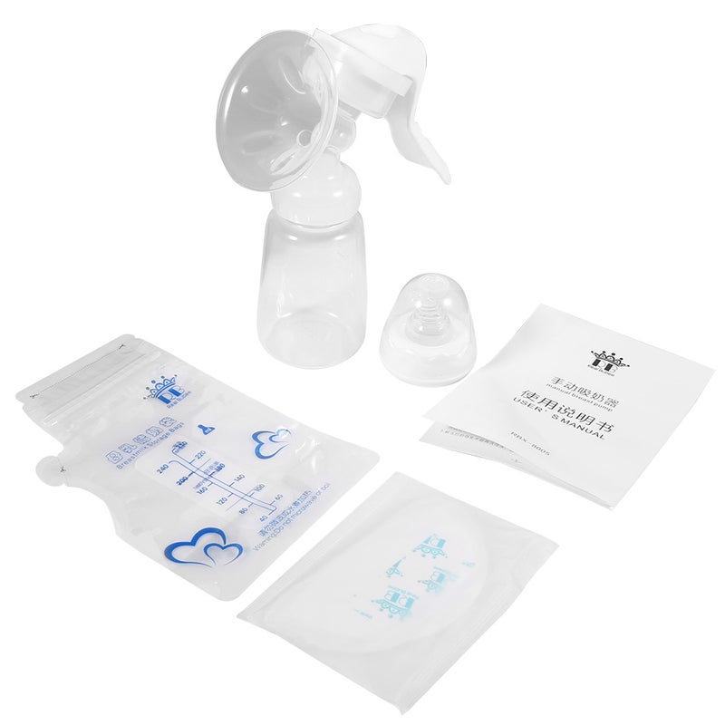 Silicone Breastfeeding 150ML Nursing Bottle Strong Suction Simple Design Manual Breast Pump - Image 1