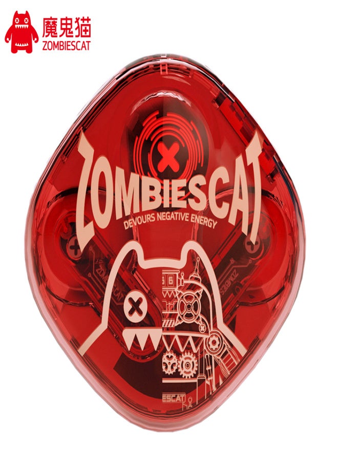 ZOMBIESCAT B2 Wireless Earbuds BT5.3 Earphone, Lightweight and Ergonomic Design, Low Latency Rechargeable Battery, Cool Lighting Effects, Compatible with Android iOS Suitable for All Ear Types - Image 1