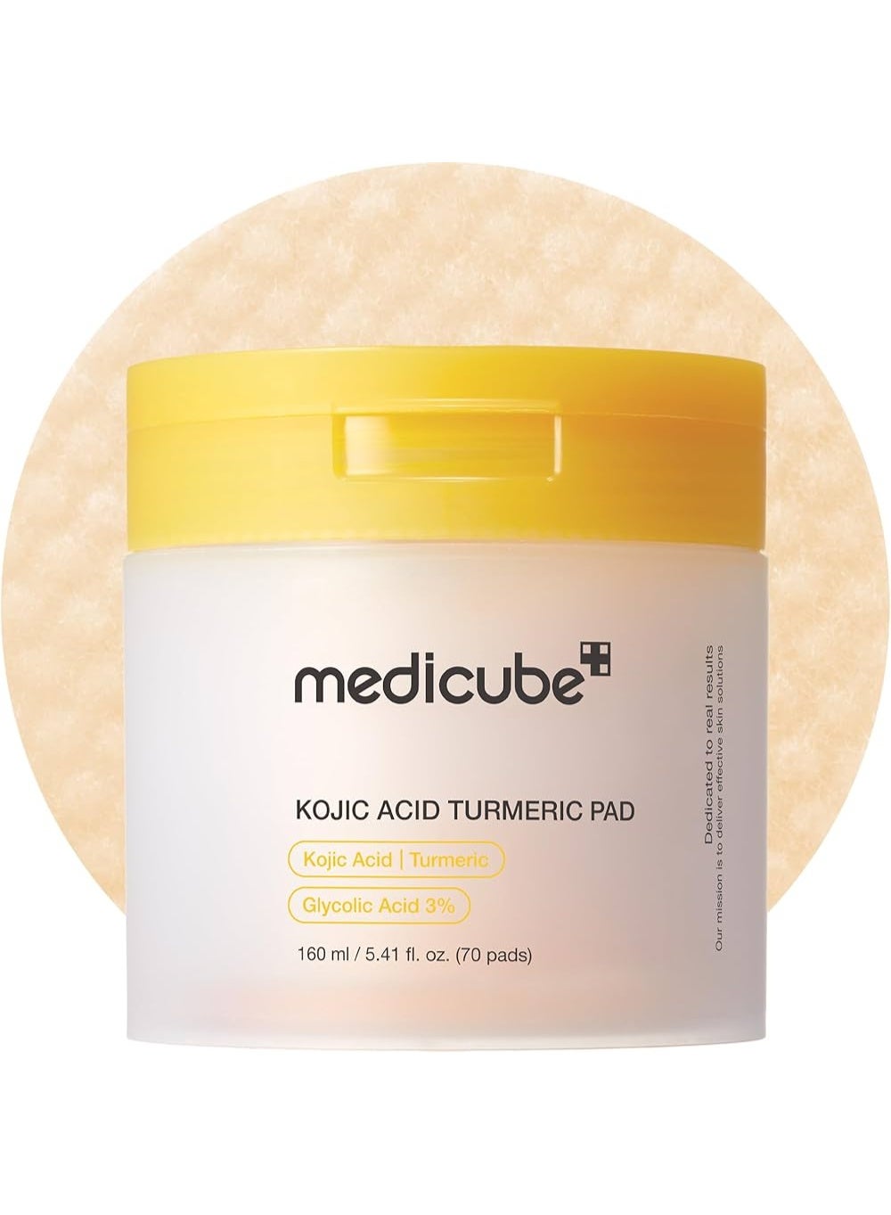Medicube Kojic Acid Turmeric Clarifying Toner Pads |70pads. Exfoliating Pads for Dark Spots & Uneven Skin Tone, Hyperpigmentation, Brightening & Pore Cleansing